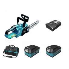 DEDRA Set Drujba electrica cu lant 25.4cm cu 2 acumulatori Li-Ion 18V 5.0Ah incarcator rapid 125W
